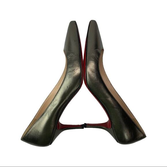 Christian Louboutin Metallic Stiletto Heels Pumps Size 6.5 - Picture 7 of 16